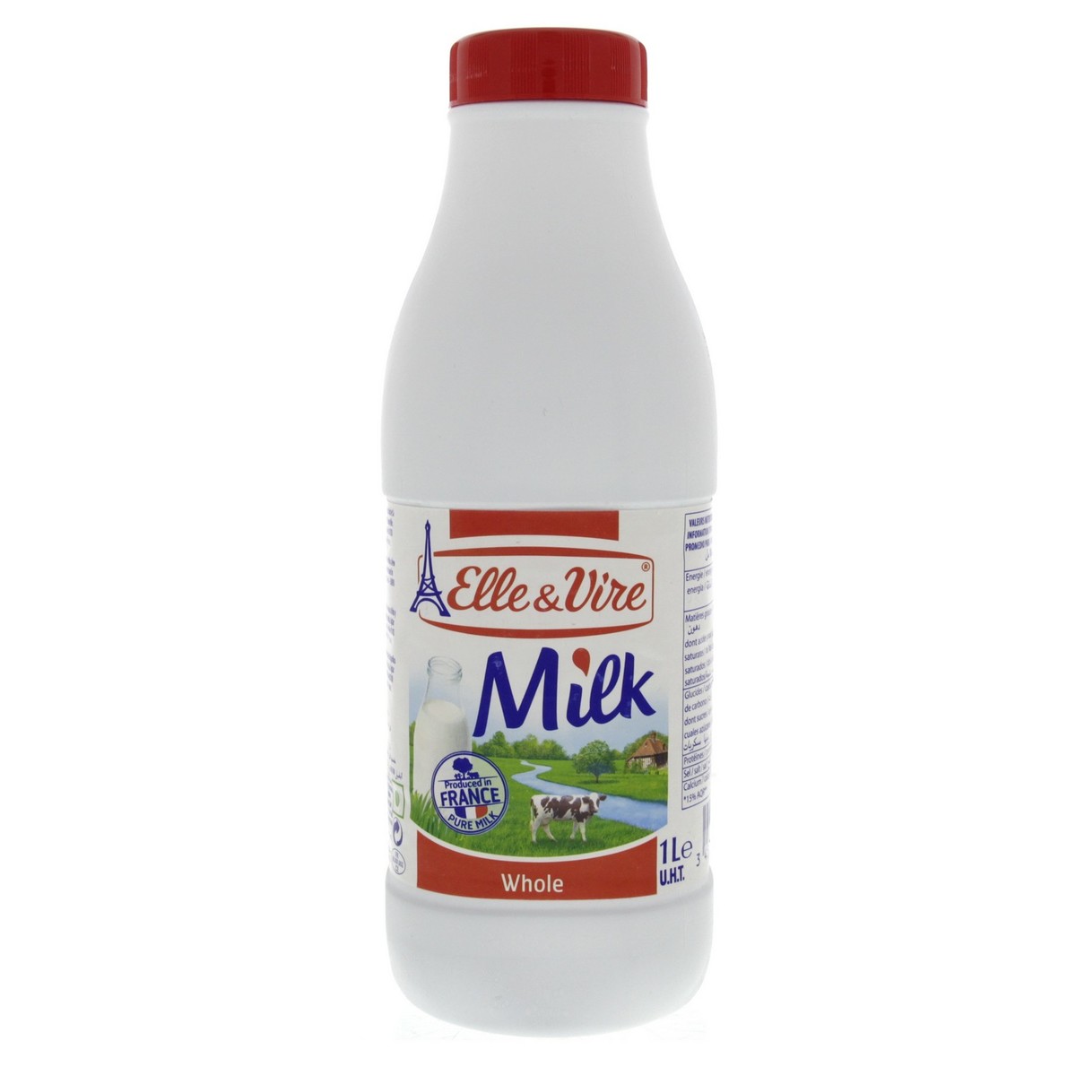 Elle & Vire Whole Milk Uht Bottle 1L