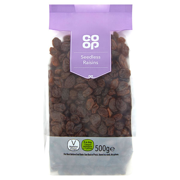 Coop Seedless Raisins 500G