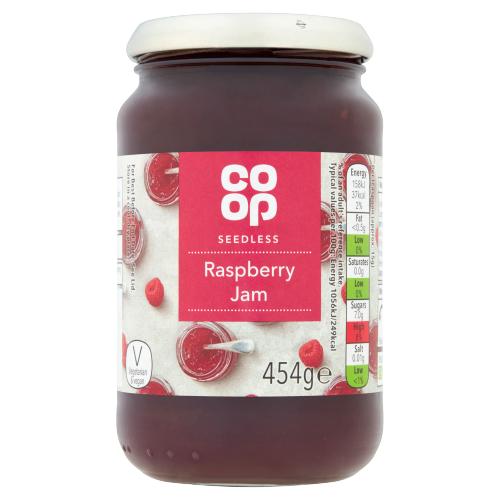 Coop Raspberry Jam Seedless 454G