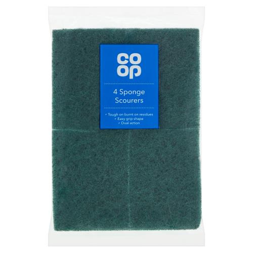 Coop Sponge Scouring Pads 4 (Each)