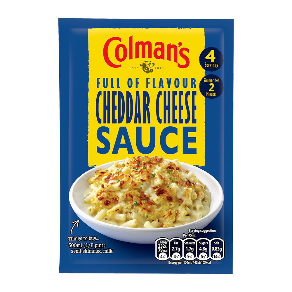 Colmans Pover Sauce Cheddar Cheese 40G
