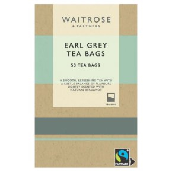 Waitrose Earl Grey Tea Bags 50X (Each)