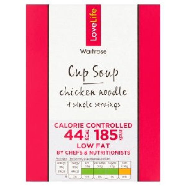 Waitrose Cup Soup Chicken Noodle 4X13G