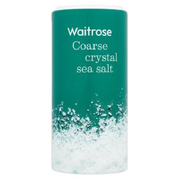 Waitrose Sea Salt Crystal Coarse 350G