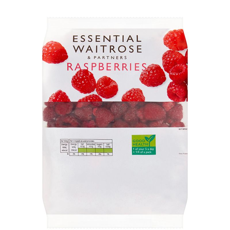 Waitrose Essential Raspberries 350G