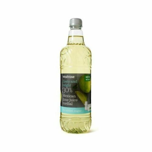 Waitrose Cordial Lime Juice 1L