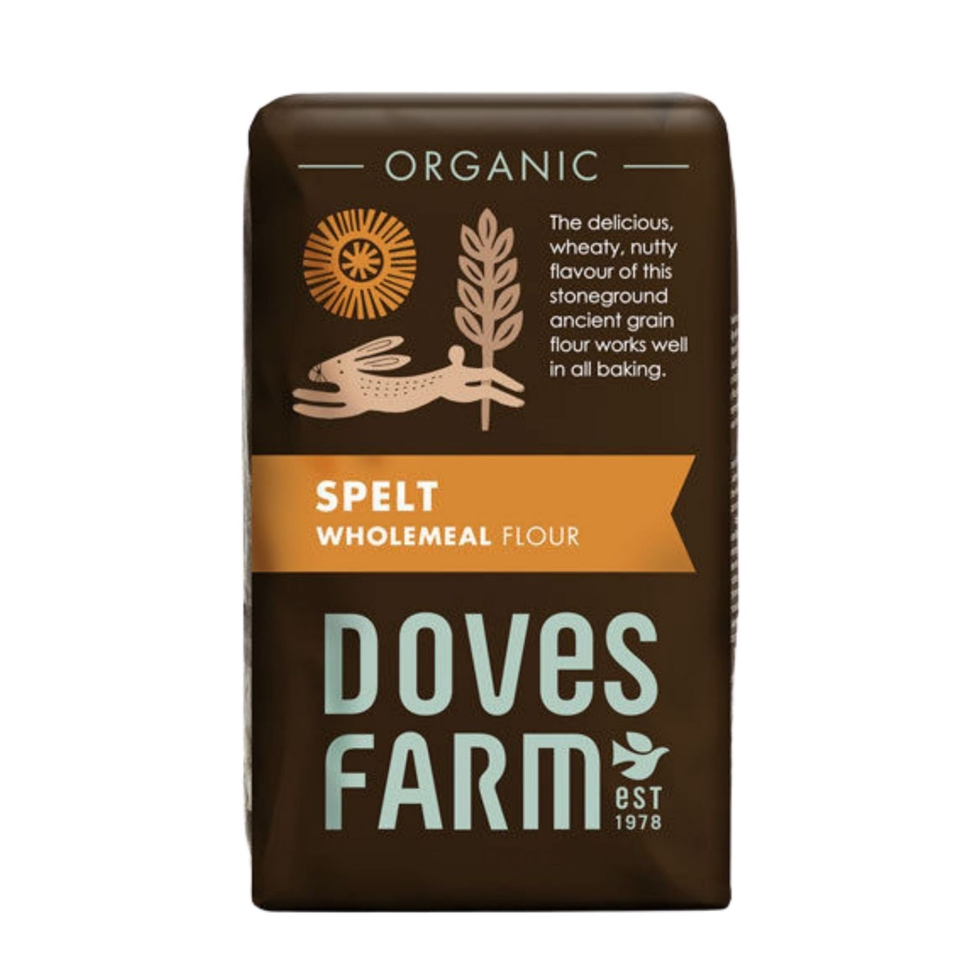 Doves Organic Wholemeal Spelt Flour 1KG