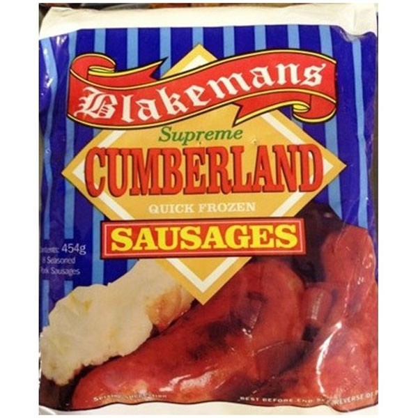 Blakemans Pork Sausage Cumberland 454G