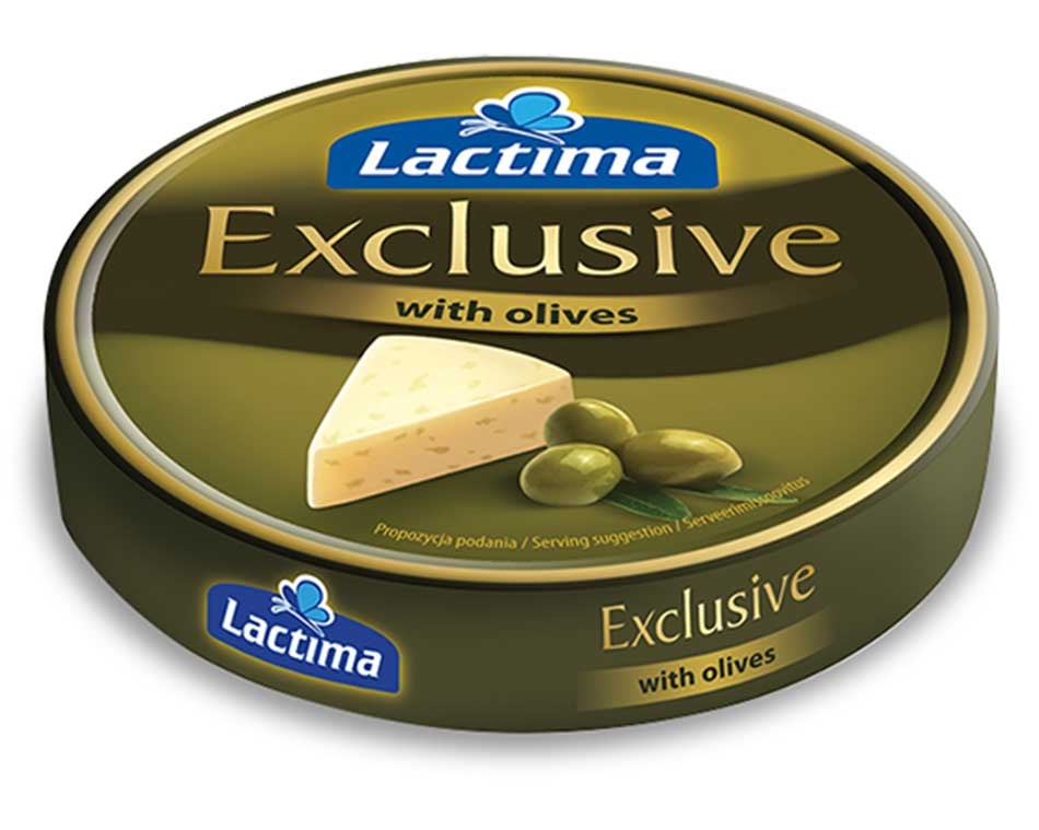 Lactima Process Cheese With Olives 140G