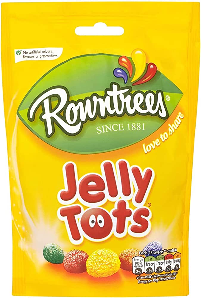Rowntree Jelly Tots Pouch 150G