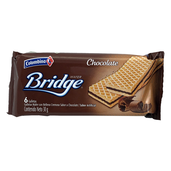 Colombina Bridge Chocolate Wafer 30G