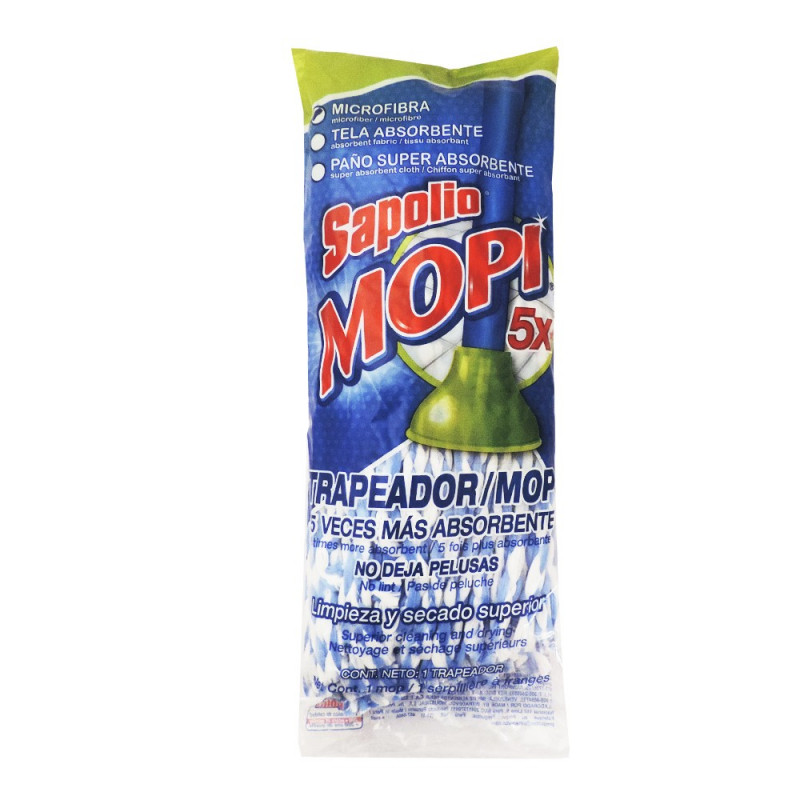 Sapolio Mop Blu White 33X60CM 3X (Each)