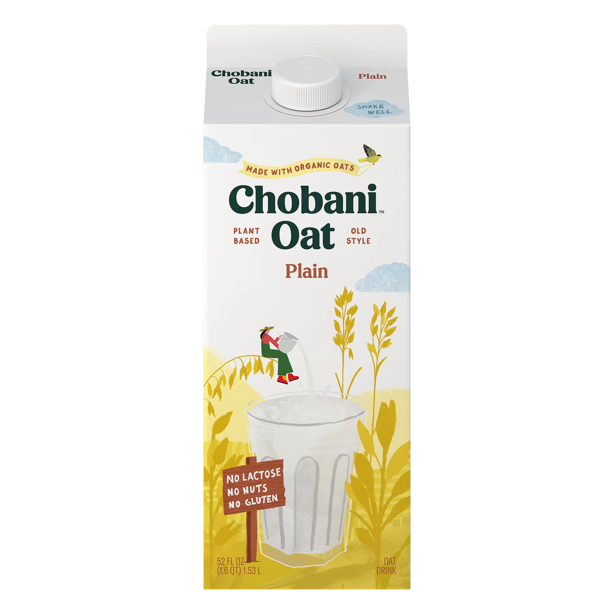 Chobani Plain Oat Milk 1.53L