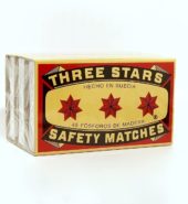Three Stars Safety Matches 3X (Each)
