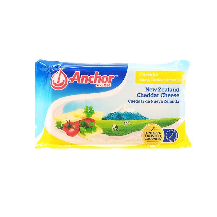 Anchor Pre Packed Cheese Coloured 250G