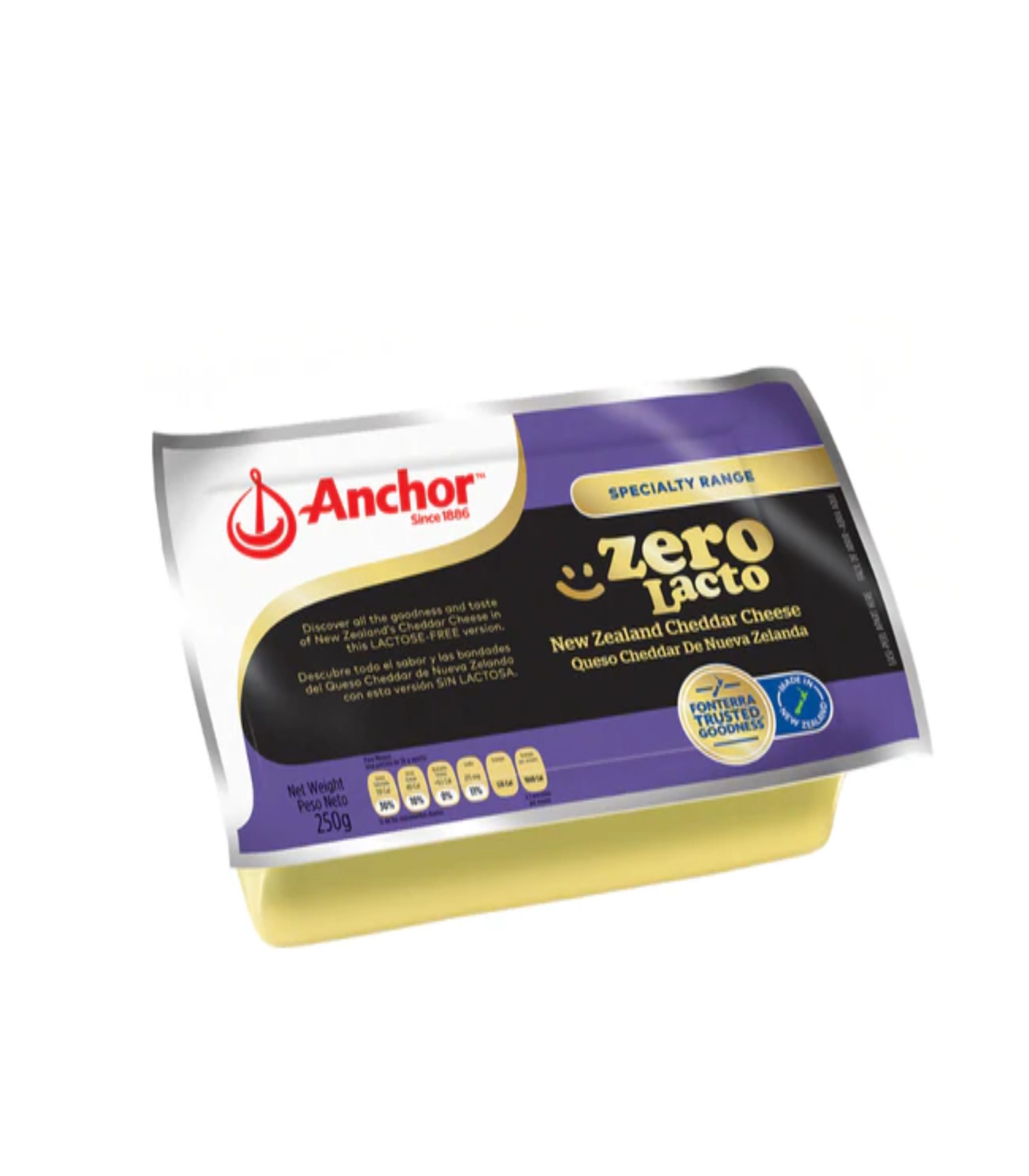 Anchor Lacto Cheddar Cheese 250G
