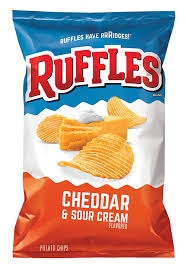 Ruffles Potato Chips Cheddar and Sour Cream184G
