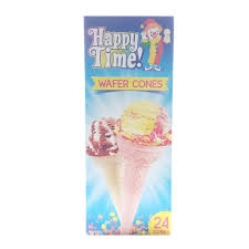 Happy Time Cones Wafer 24X (Each)