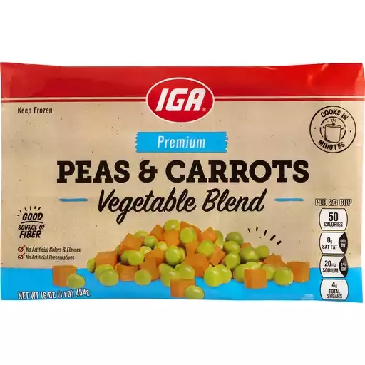 Iga Carrot Peas Bag 454G