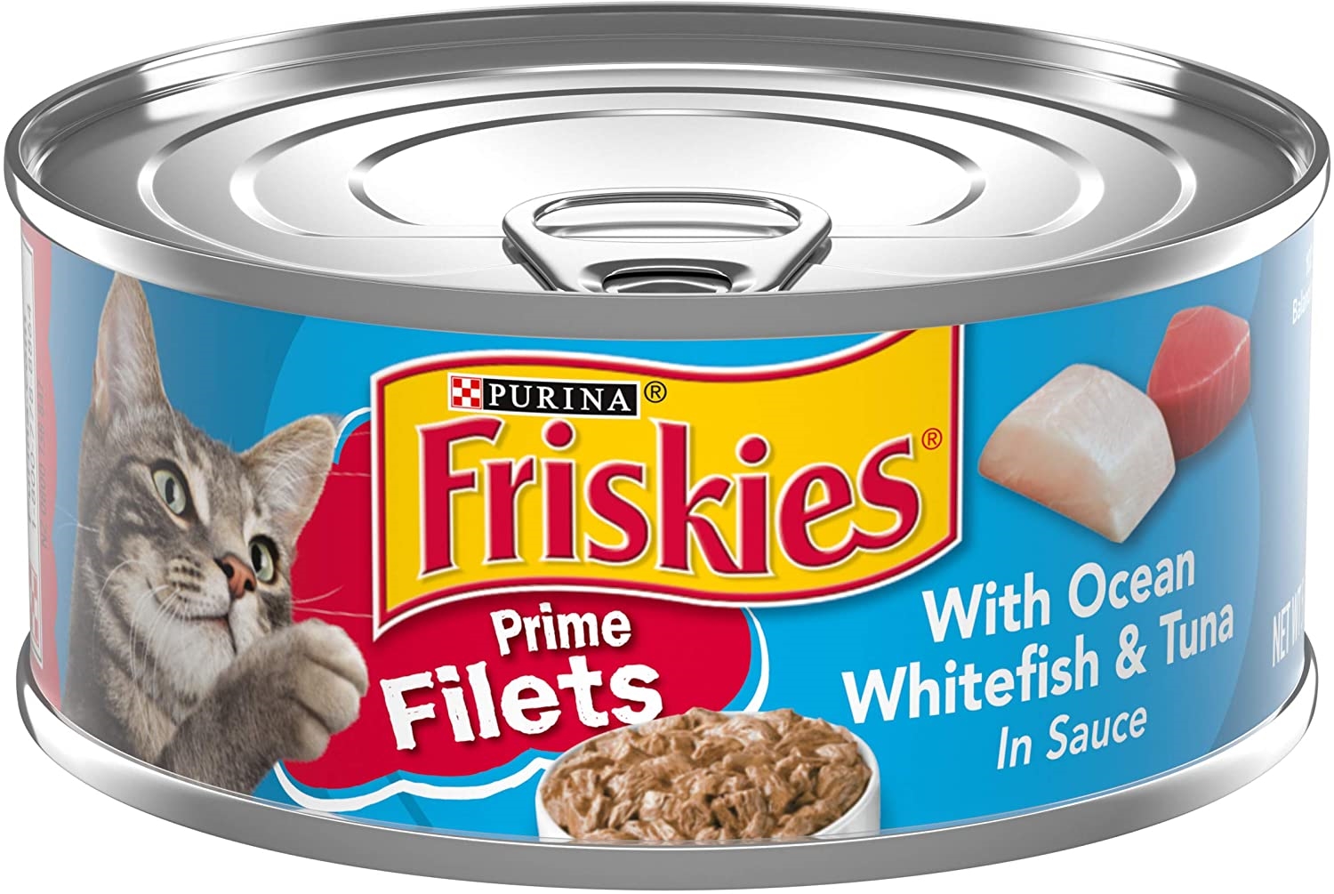 Friskies Ocean Whitefish Tuna Can 156G