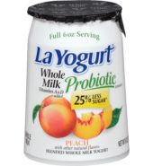 La Yogurt Whole Milk Peach 170G
