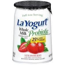 La Yogurt Whole Milk Strawberry 170G