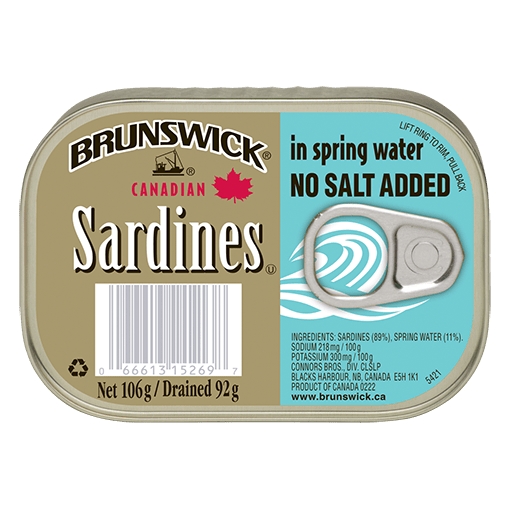 Bruns Sardines in  Spring water with  No Salt 106G