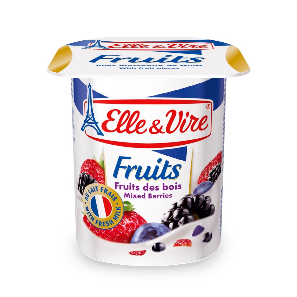 Elle & Vire Mixed Berry Yogurt 125G