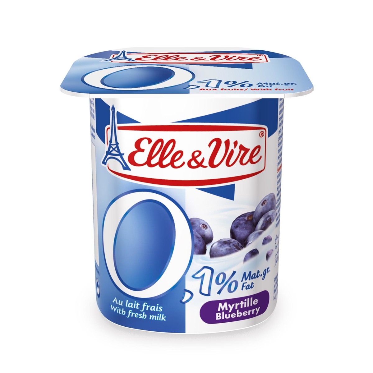Elle & Vire Light Blue Berry Dessert 125G
