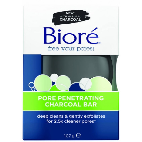 Biore Charcoal Bar Soap 107G