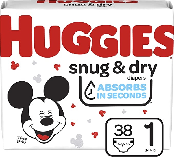Huggies Snug & Dry Size 1 Jumbo 38X (Each)