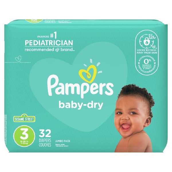 Pampers Baby Dry Size 3 32X (Each)