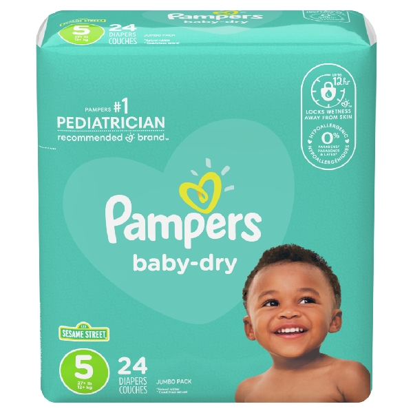 Pampers Baby Dry Sz5 Jumbo 24X (Each)