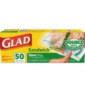Glad Zip Sandwich Bag 50X (Each)