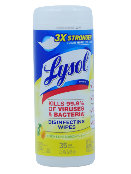 Lysol Lemon Lime Disinfectant Wipes 35X  (Each)