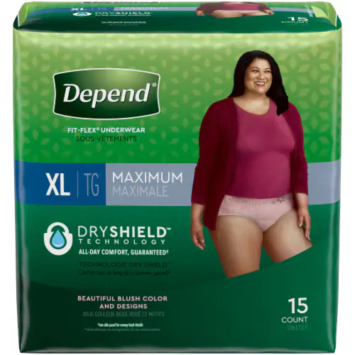 Depend Female Underwear XL 15X (Each)