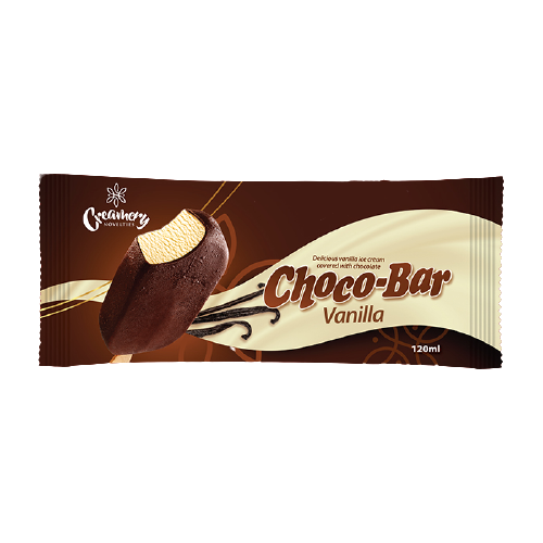 Creamery Vanilla  Ice Cream Bar Chocolate 120Ml