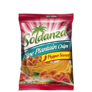 Soldanza Pepper Ripe Plantain Chips 42G