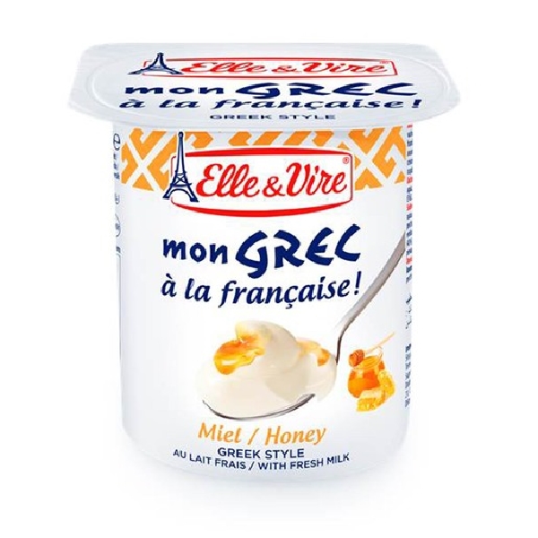 Elle & Vire Greek Yogurt Honey 125G