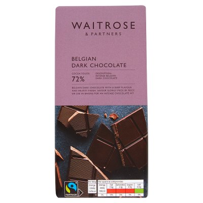 Waitrose Dark Cooking Chocolate 180G