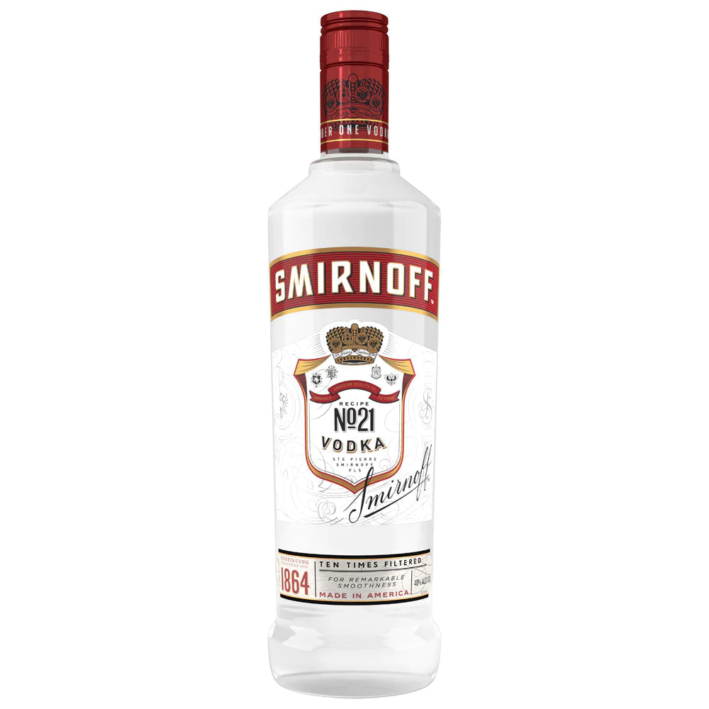 Smirnoff Vodka Red Label 750ML