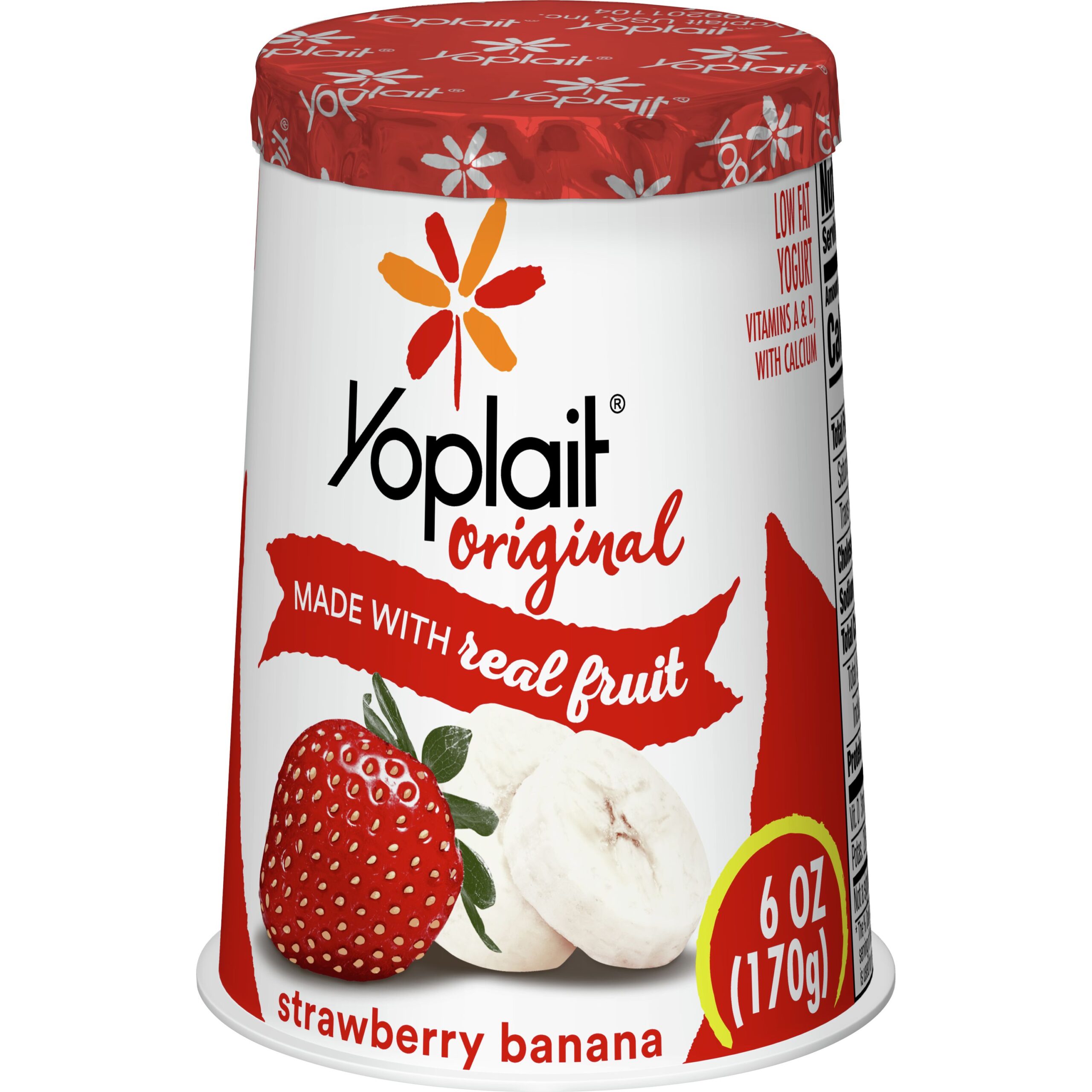 Yoplait Strawberry Banana Yogurt 170G