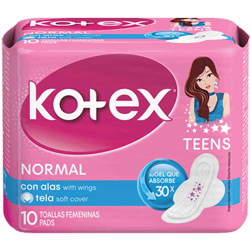 Kotex Teen Maxi Pads 10X (Each)