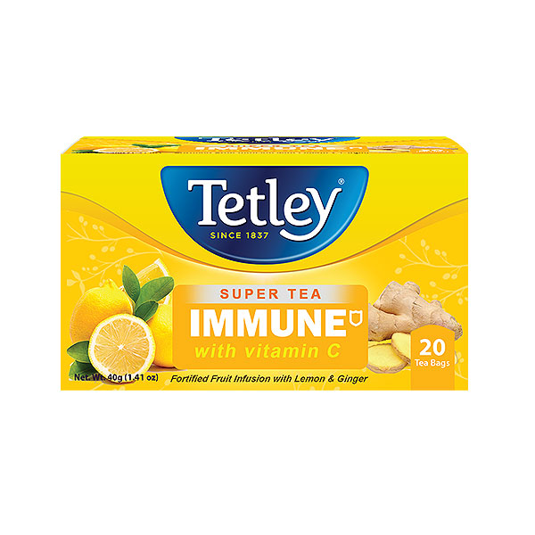 Tetley Super Tea Immune W/V/C 20X (Each)