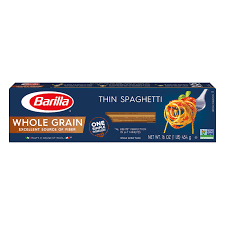 Barilla Whole Grain Thin Spagetti 454G