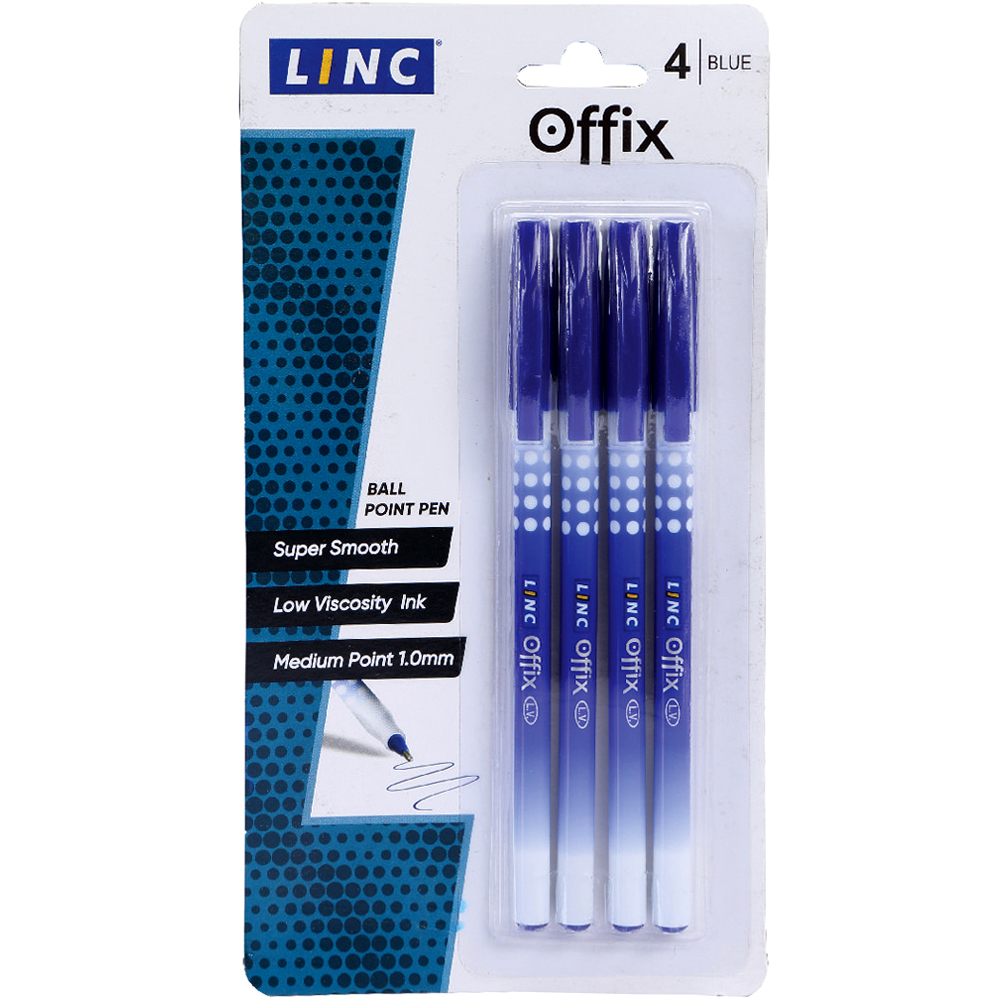 Linc Offix Pen Blue 4X (Each)
