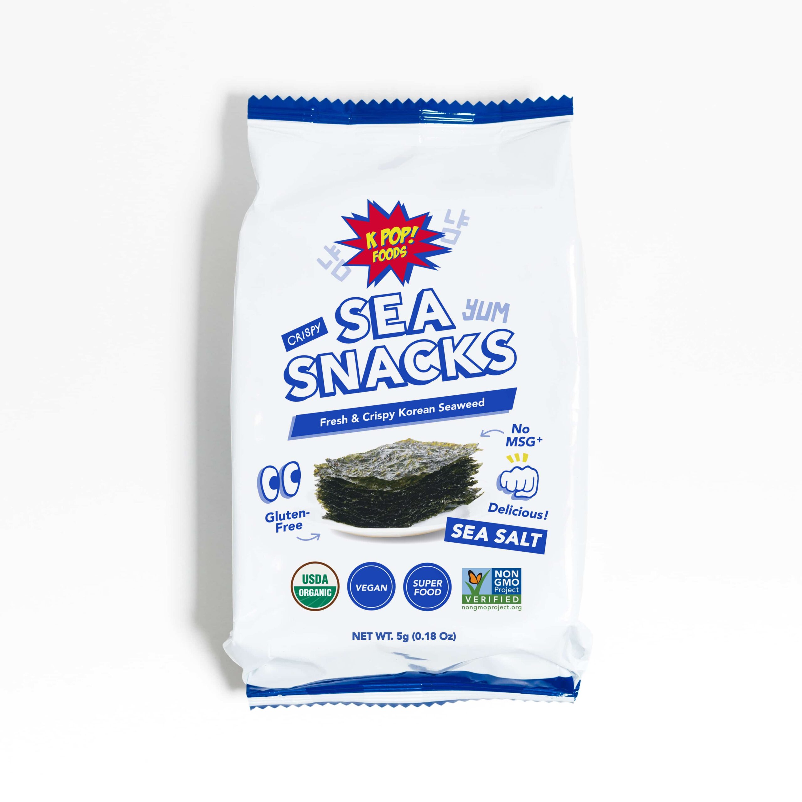 Kpop Foods Roasted Seaweed Organic 5G